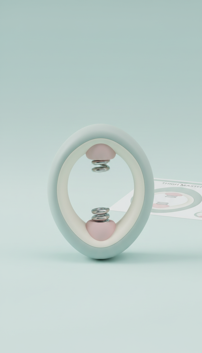Thigh master with soft-touch grip