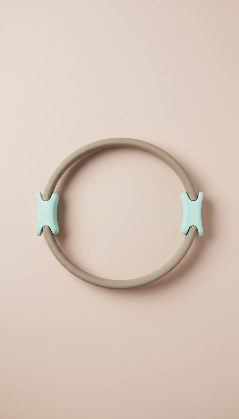 Resistance Pilates ring with dual comfort pads